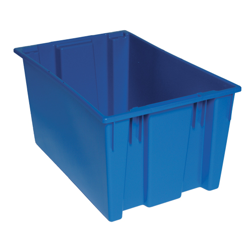 Contenants Stack & Nest, 15" x 29,5" x 19,5", Bleu Kelford