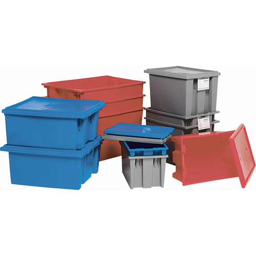 Contenants Stack & Nest, 15" x 29,5" x 19,5", Bleu Kelford