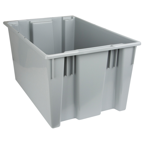 Stack & Nest Totes, 15" x 29.5" x 19.5", Grey Kelford