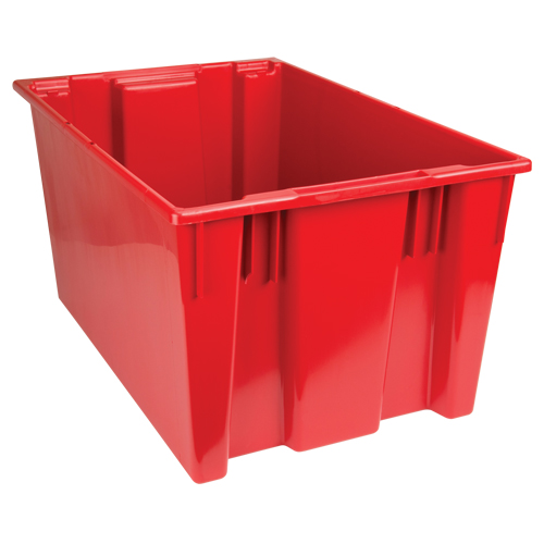 Stack & Nest Totes, 15" x 29.5" x 19.5", Red Kelford