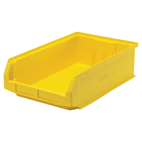 Contenants g&eacute;ants empilables, 12,375" la x 19,75" p x 5,875" h, Jaune Kelford