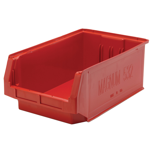 Contenants g&eacute;ants empilables, 12,375" la x 19,75" p x 7,875" h, Rouge Kelford