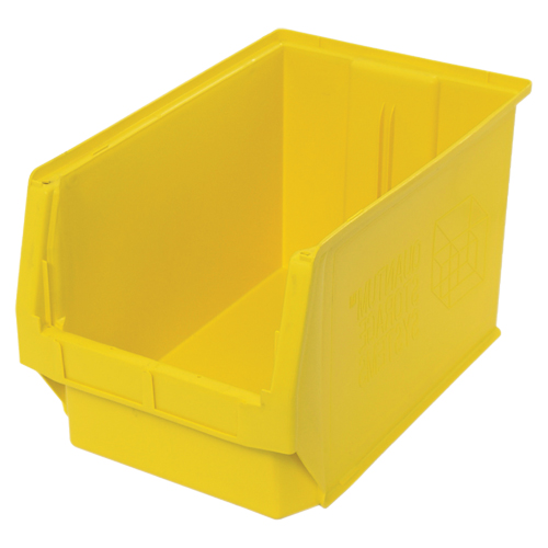 Contenants g&eacute;ants empilables, 12,375" la x 19,75" p x 11,875" h, Jaune Kelford