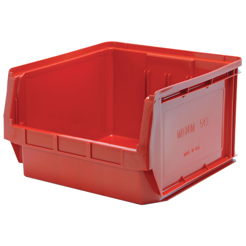 Contenants g&eacute;ants empilables, 18,375" la x 19,75" p x 11,875" h, Rouge Kelford