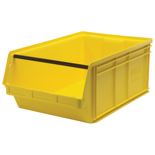 Contenants g&eacute;ants empilables, 18,375" la x 29" p x 11,875" h, Jaune Kelford