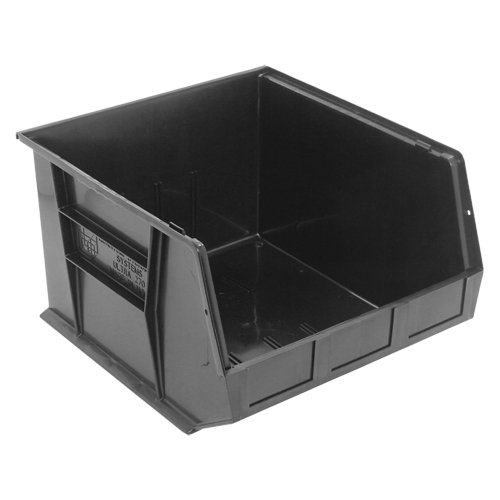 Bacs ultra empilable & suspendable, 16-1/2" la, 11" h x 18" p, Noir Kelford