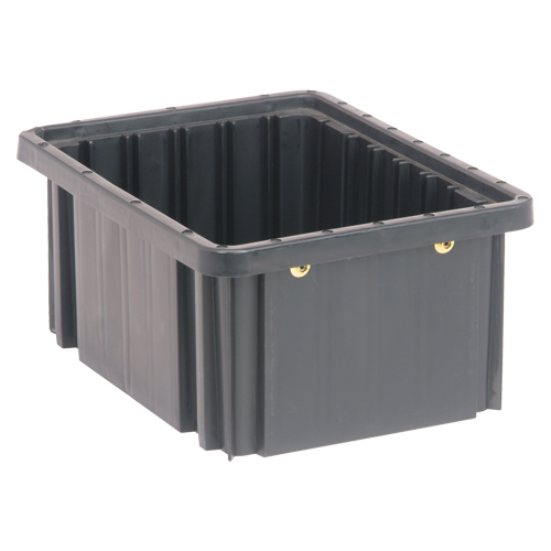 Bacs divisibles conducteurs, Polypropyl&egrave;ne, 8-1/4" la x 10-7/8" p x 5" h, Noir Kelford