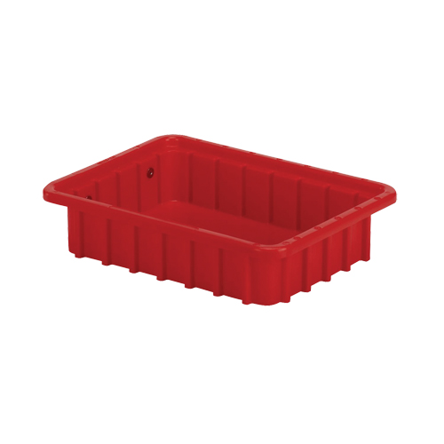 Contenants Divider Box, Poly&eacute;thyl&egrave;ne, 10,8" la x 8,3" p x 2,5" h, Rouge Kelford