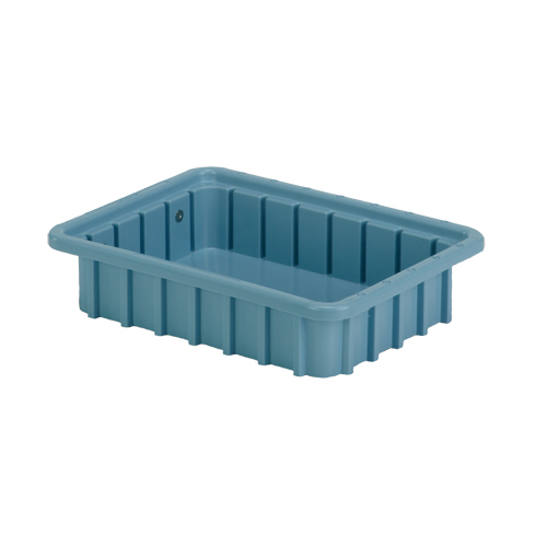 Contenants Divider Box, Poly&eacute;thyl&egrave;ne, 10,8" la x 8,3" p x 2,5" h, Bleu p&acirc;le Kelford