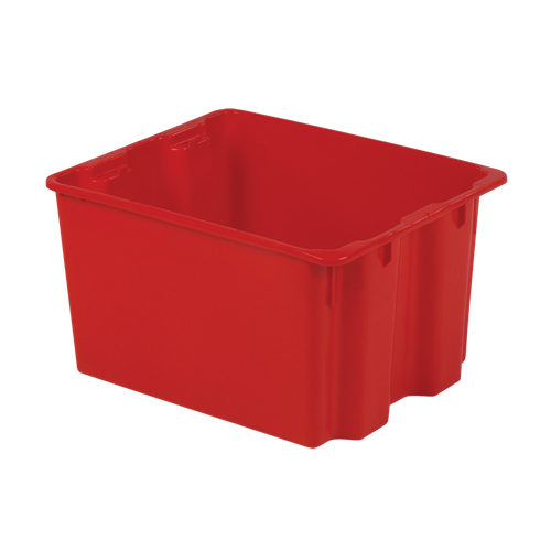 Contenants Stack-N-Nest Polylewton, 12" x 21" x 17", Rouge Kelford