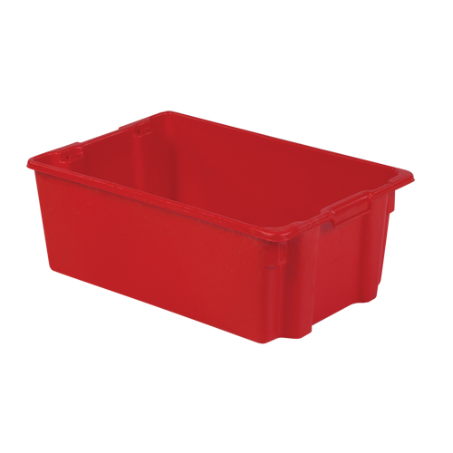 Contenants Stack-N-Nest Polylewton, 10,5" x 28,4" x 18,7", Rouge Kelford