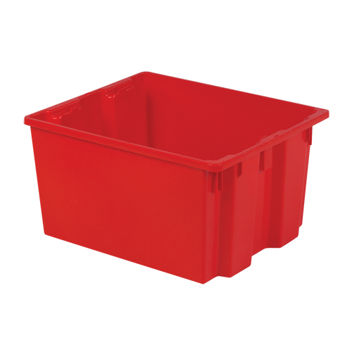 Contenants Stack-N-Nest Polylewton, 13" x 24" x 20", Rouge Kelford