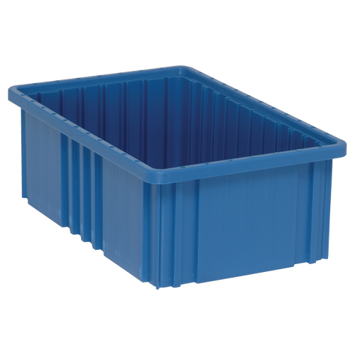 Contenants Divider Box, Plastique, 16,5" la x 10,9" p x 6" h, Bleu Kelford