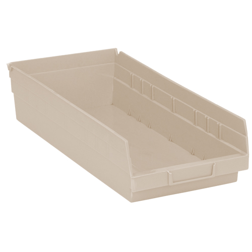 Bac pour &eacute;tag&egrave;re &eacute;conomique, 8-3/8" la, 4" h x 17-7/8" p, Ivoire Kelford