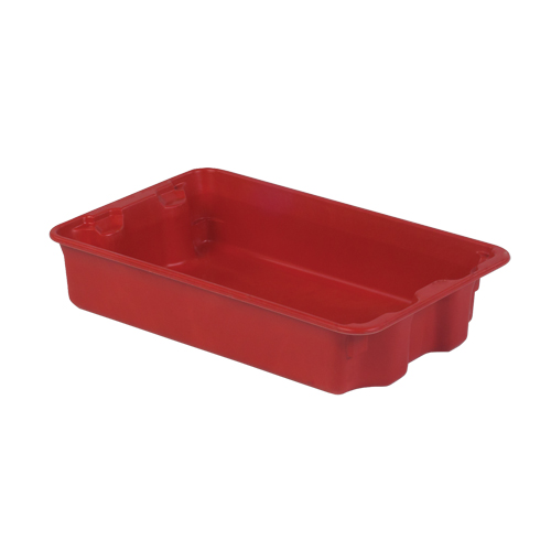 Contenants Stack-N-Nest de Plexton, 14,8" la x 24,3" p x 5,1" h, Rouge Kelford