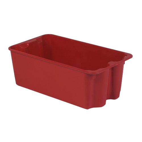 Contenants Stack-N-Nest de Plexton, 16,9" la x 30,6" p x 11,1" h, Rouge Kelford