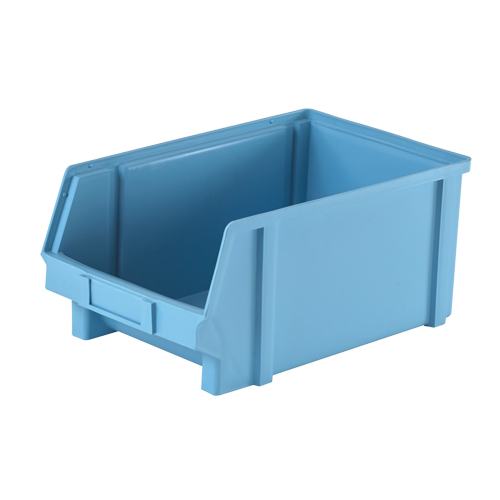 Plastibox&reg; Parts Bin, 8-1/10" W x 6" H x 12-4/5" D, Blue Kelford