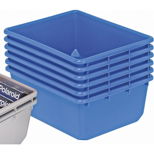QuanTub Nesting Totes, 19" W x 24.5" D x 9.5" H, Blue Kelford