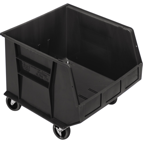 Bac mobile, 14" ha x 16-1/2" la x 18" p, Capacit&eacute; de 75 lb, Noir Kelford