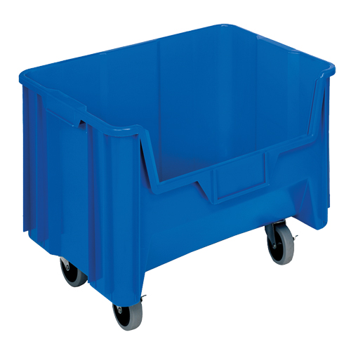 Mobile Giant Stack Container, 12-7/16" H x 19-7/8" W x 15-1/4" D, 250 lbs. Capacity, Blue Kelford
