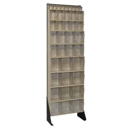 Tip-Out Bins Stand, 23-5/8" W x 8" D x 75" H, 36 Drawers Kelford