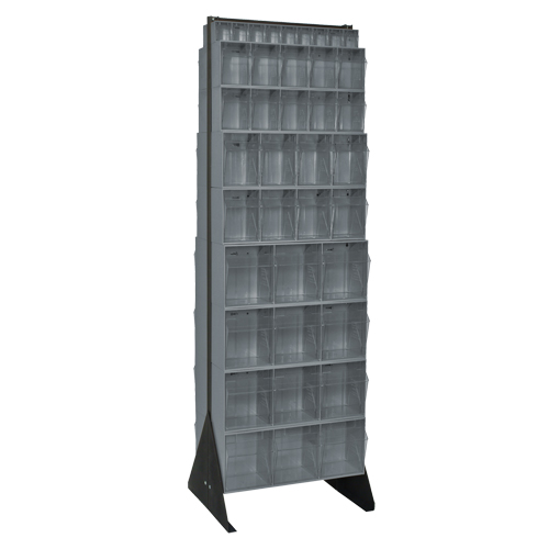 Tip-Out Bins Stand, 23-5/8" W x 16" D x 75" H, 72 Drawers Kelford