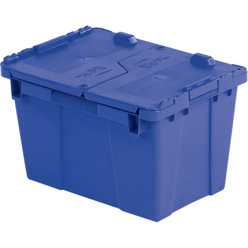 Flipak&reg; Polyethylene Plastic (PE) Distribution Containers, 15.2" x 10.9" x 9.7", Blue Kelford
