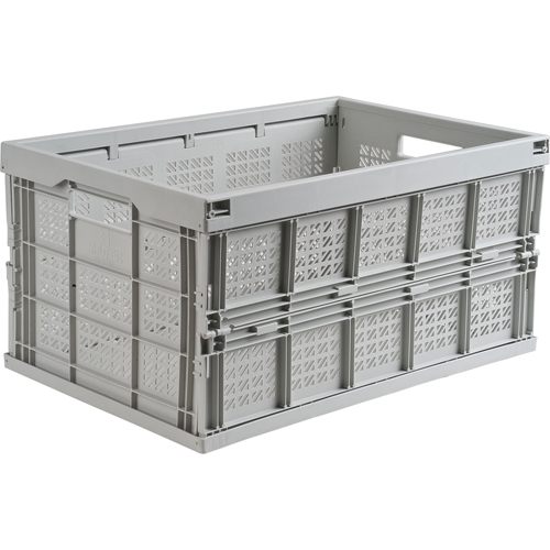 Bac repliable, 21" lo x 14" la x 10,5" h, Gris Kelford