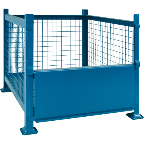 Bulk Stacking Containers, 34.5" W x 40.5" D x 30" H, 3000 lbs. Capacity Kelford