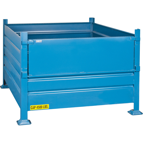 Contenants de vrac empilables, 30" ha x 40,5" la x 48,5" p, Capacit&eacute; de 4500 lb Kelford