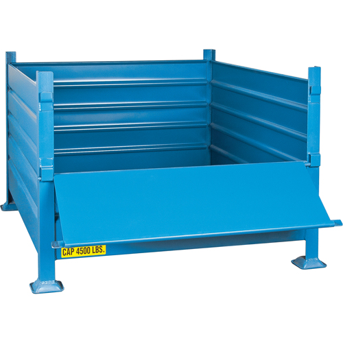 Contenants de vrac empilables, 30" ha x 40,5" la x 48,5" p, Capacit&eacute; de 4500 lb Kelford