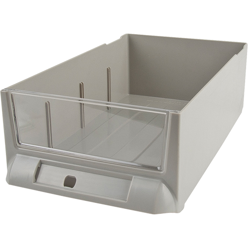 Replacement Drawer for KPC-200 Parts Cabinets, Plastic, 5-3/8" W x 9-13/16" D x 3-3/10" H, Grey Kelford