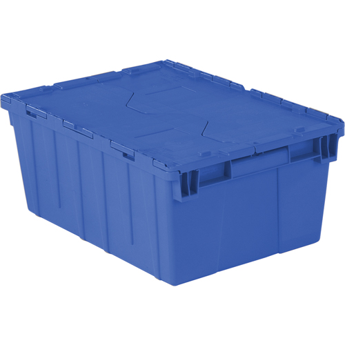 Flipak&reg; Polyethylene Plastic (PE) Distribution Containers, 21.9" x 15.2" x 9.3", Blue Kelford