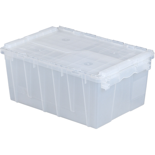 Contenants de distribution Flipak en plastique polypropyl&egrave;ne (PP), 21,8" x 15,2" x 9,3", Transparent Kelford