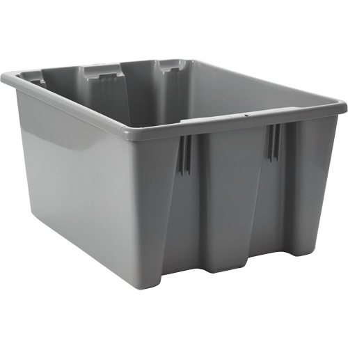 Stack & Nest Palletote Box, 10" x 15.5" x 19.5", Grey Kelford
