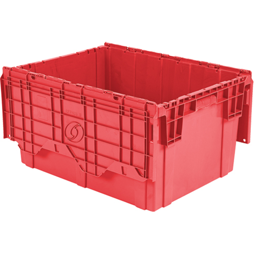 Contenants de distribution Flipak en plastique poly&eacute;thyl&egrave;ne (PE), 27,9" x 20,9" x 15,2", Rouge Kelford