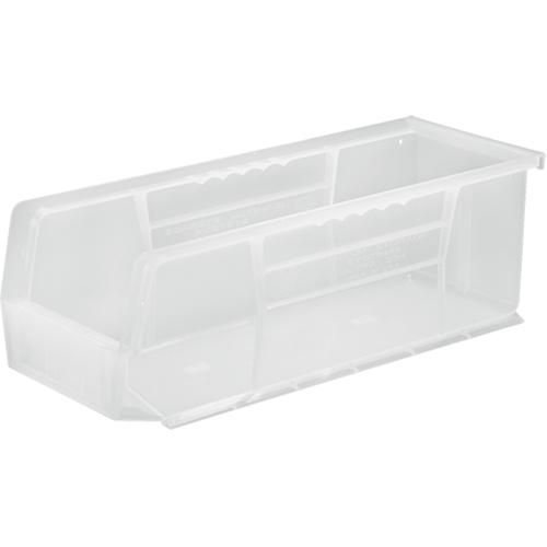 Bac transparent ultra empilable & suspendable, 5-1/2" la, 5" h x 14-3/4" p, Transparent Kelford