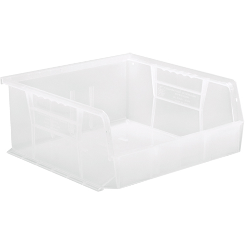 Bac transparent ultra empilable & suspendable, 11" la, 5" h x 10-7/8" p, Transparent Kelford