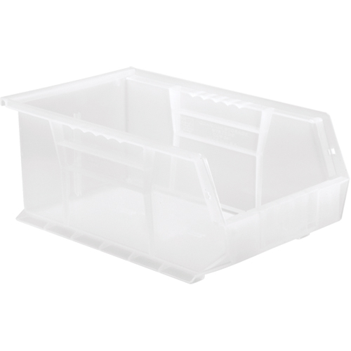 Bac transparent ultra empilable & suspendable, 8-1/4" la, 6" h x 13-5/8" p, Transparent Kelford