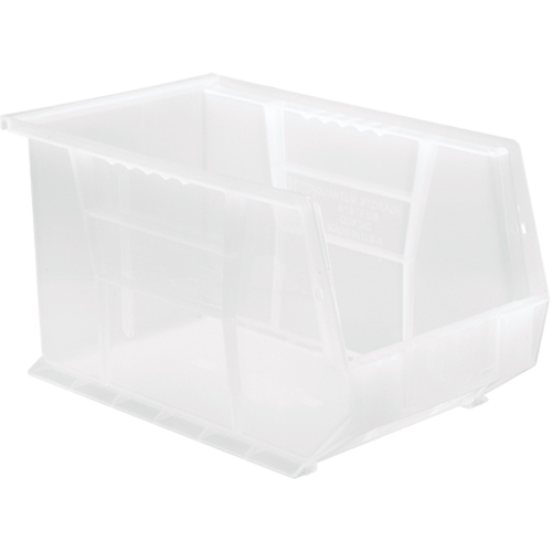Clear-View Ultra Stack & Hang Bin, 8-1/4" W x 8" H x 13-5/8" D, Clear Kelford