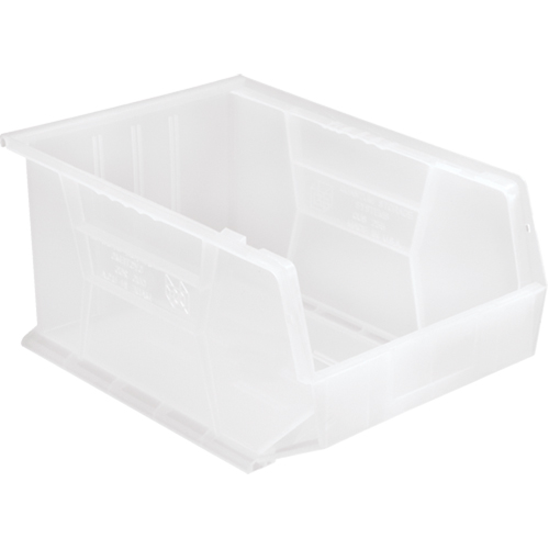 Clear-View Ultra Stack & Hang Bin, 11" W x 8" H x 16" D, Clear Kelford