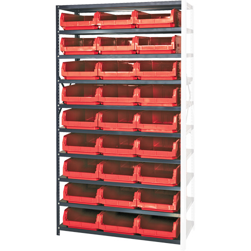 &eacute;l&eacute;ment de rayonnage avec bacs empilables, Acier, Bac Magnum, Capacit&eacute; 650 lb, 42" la x 76" h Kelford