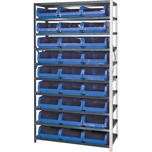 &eacute;l&eacute;ment de rayonnage avec bacs empilables, Acier, Bac Magnum, Capacit&eacute; 650 lb, 42" la x 76" h Kelford