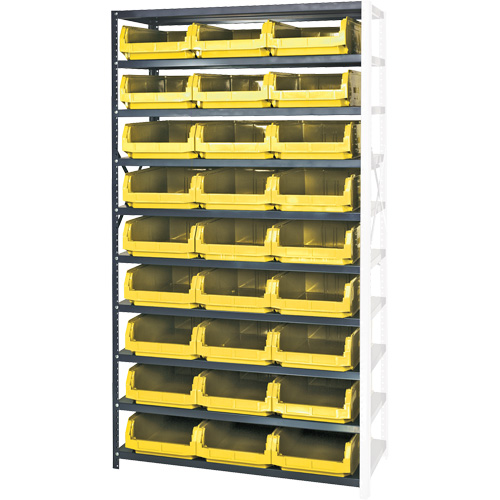 &eacute;l&eacute;ment de rayonnage avec bacs empilables, Acier, Bac Magnum, Capacit&eacute; 650 lb, 42" la x 76" h Kelford