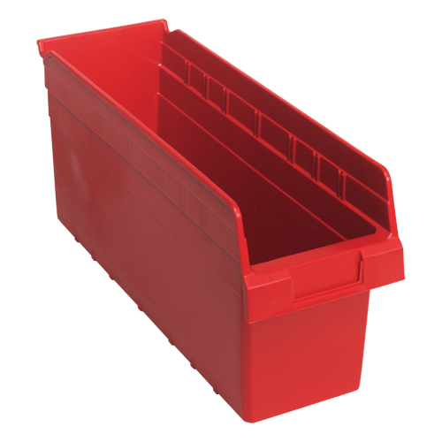 Bacs pour &eacute;tag&egrave;re Store-Max, 6-5/8" la x 8" H x 17-7/8" p, Rouge, Capacit&eacute; 56 lb Kelford