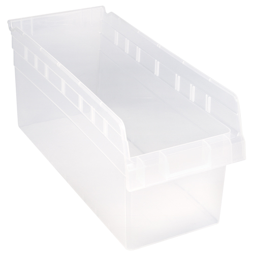 Bacs pour &eacute;tag&egrave;re Store-Max, 8-3/8" la x 8" H x 17-7/8" p, Transparent, Capacit&eacute; 56 lb Kelford