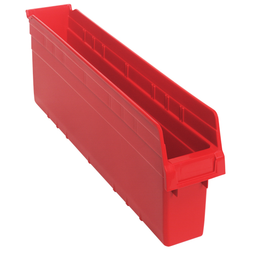 Bacs pour &eacute;tag&egrave;re Store-Max, 4-3/8" la x 8" H x 23-5/8" p, Rouge, Capacit&eacute; 68 lb Kelford