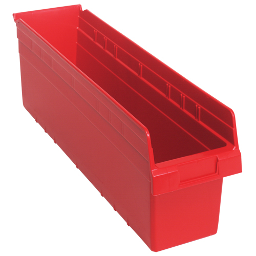 Bacs pour &eacute;tag&egrave;re Store-Max, 6-5/8" la x 8" H x 23-5/8" p, Rouge, Capacit&eacute; 68 lb Kelford