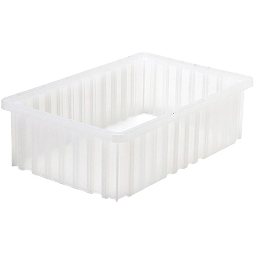 Contenant Divider Box, Plastique, 16,5" la x 10,875" p x 5" h, Gris Kelford