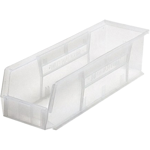 Ultra Stack & Hang Bin, 17-7/8" W x 5" H x 5-1/2" D, Clear Kelford